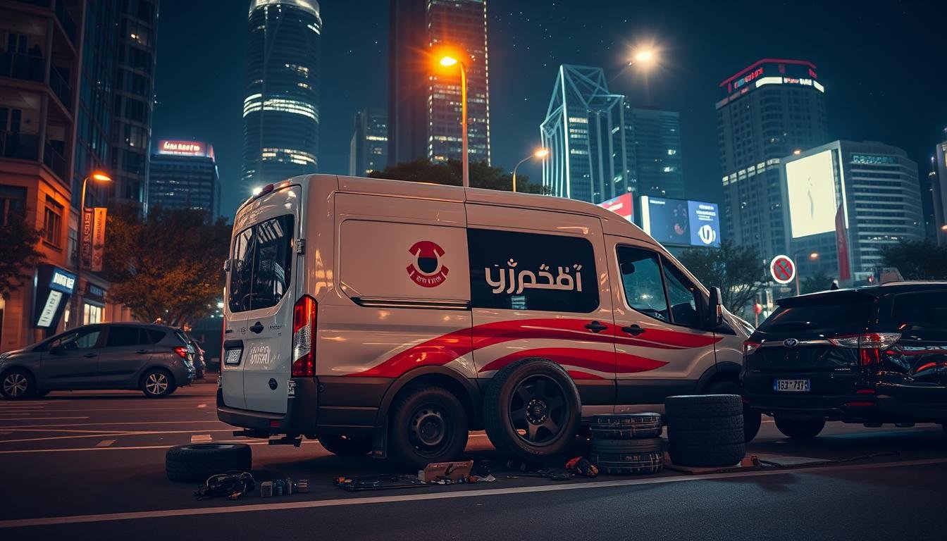 تبديل اطارات 24 ساعة